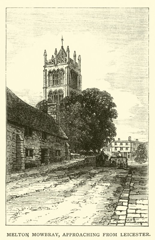 Melton Mowbray, närmar sig från Leicester av English School