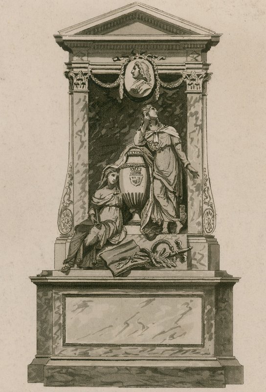 Minnesmärke till William Pulteney, Earl of Bath, Westminster Abbey, London av English School