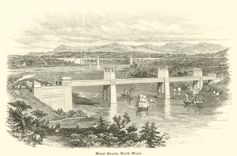 Menai Straits, norra Wales av English School