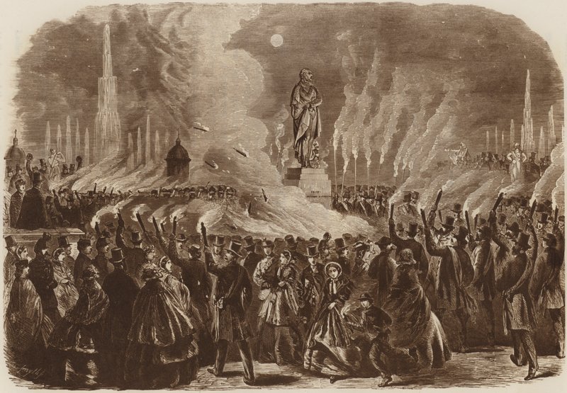 Mendelssohnfestivalen, Fackeltåget, 1860 av English School