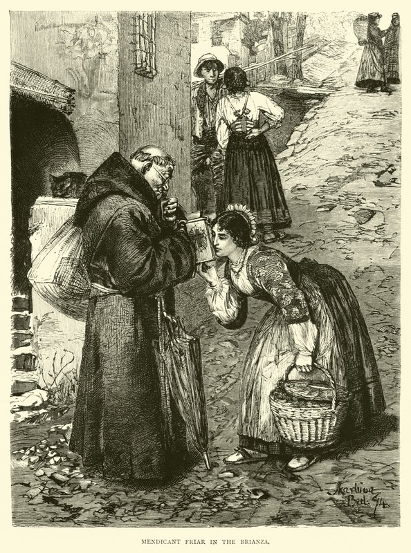 Mendicant Friar in the Brianza av English School
