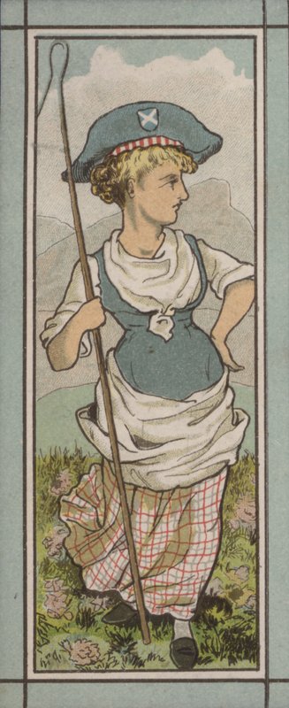 Illustration av meny: Schweiz (färglitografi) av English School