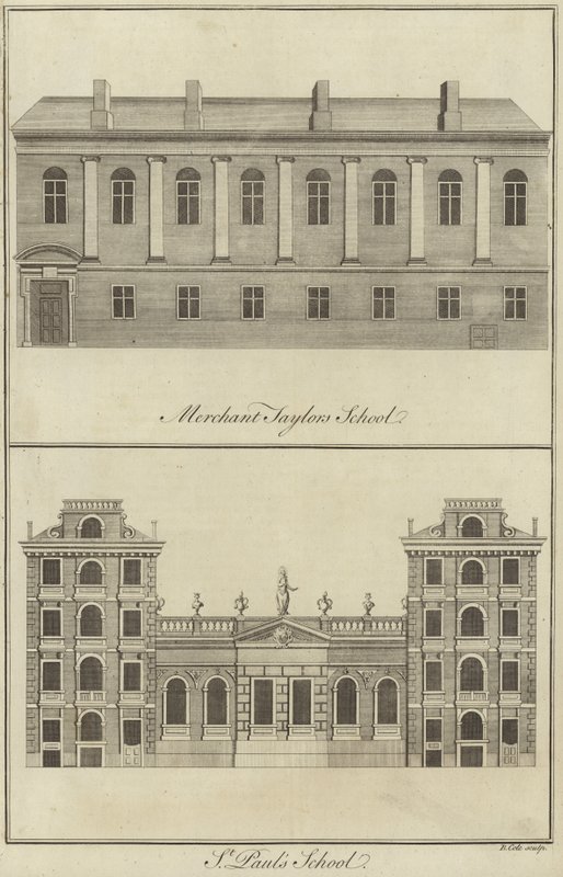 Merchant Taylors School och St Pauls School, London av English School
