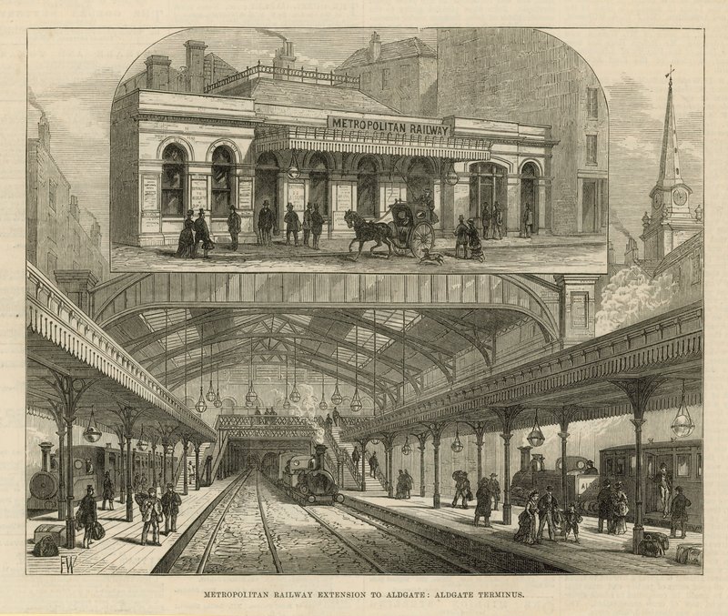 Metropolitan Railway Extension till Aldgate av English School