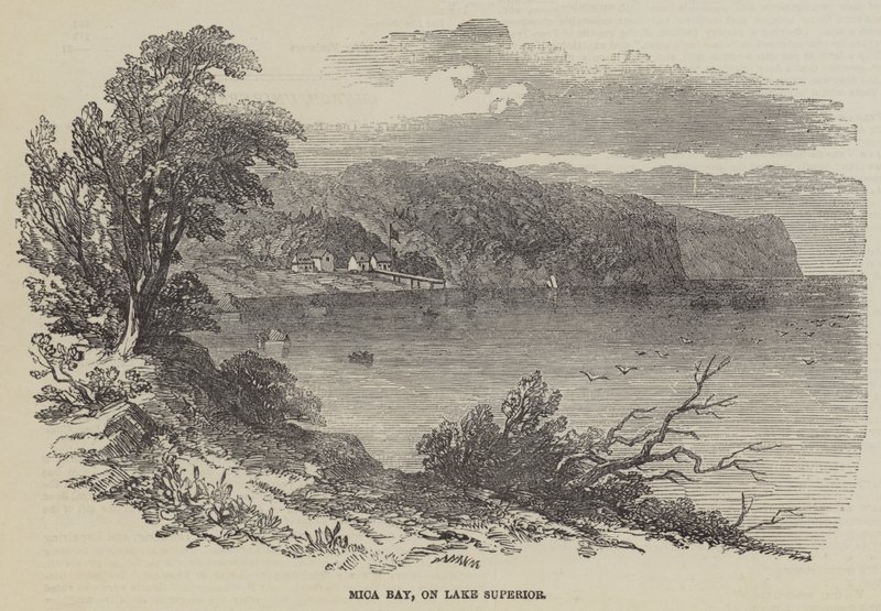 Mica Bay, vid Lake Superior (gravyr) av English School