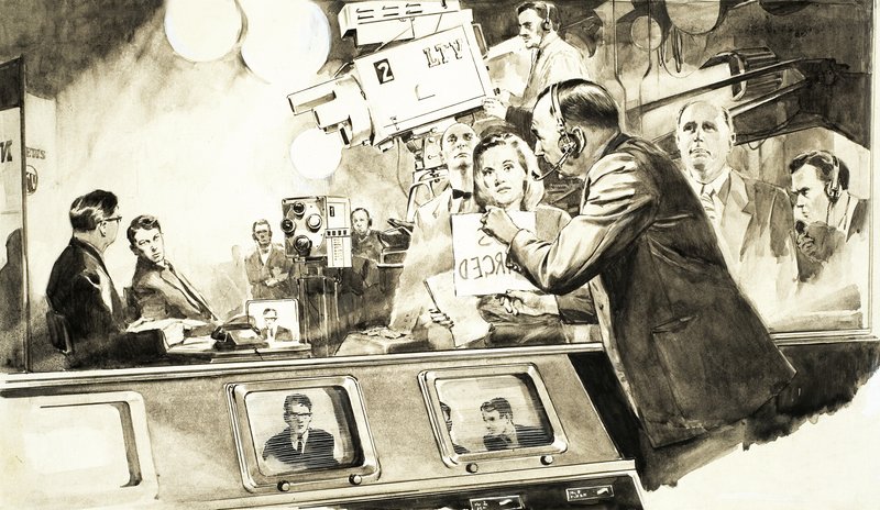 Mick Johnson, TV-reporter av English School