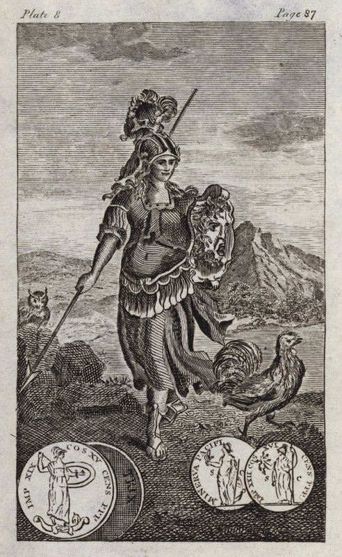 Minerva eller Pallas (gravyr) av English School