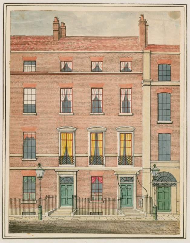 Miss Kellys Theatre (Royalty Theatre), Dean Street, Soho, London (wc på papper) av English School