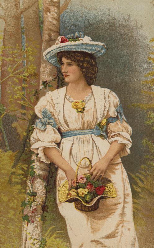 Miss Mary Anderson (kromolit) av English School