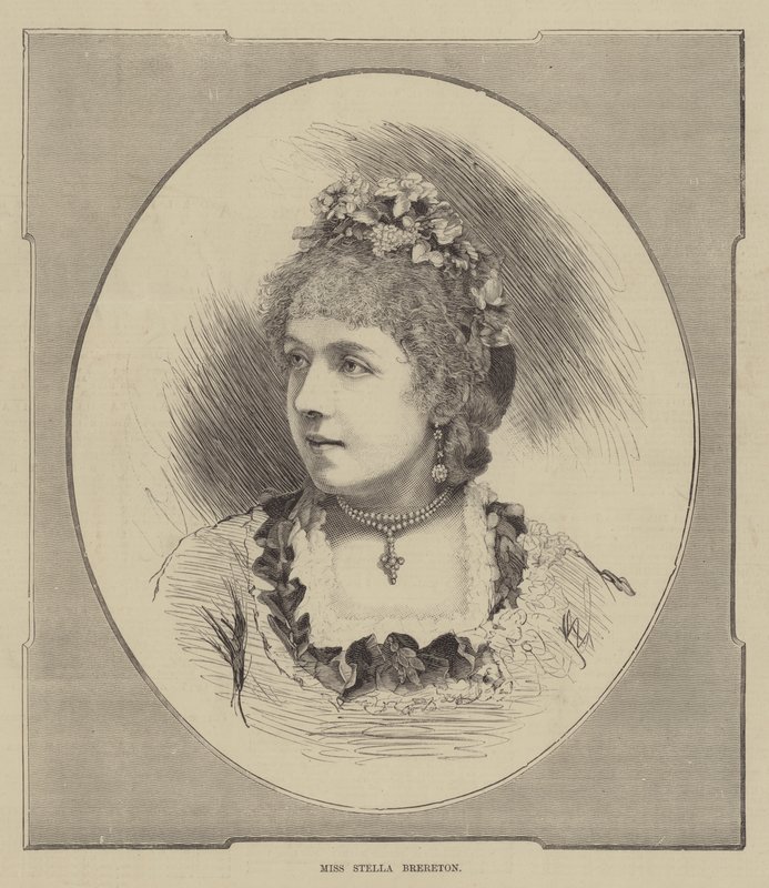 Fröken Stella Brereton (gravyr) av English School