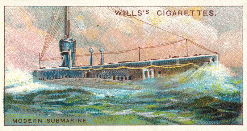 Modern Submarine (chromolitho) av English School