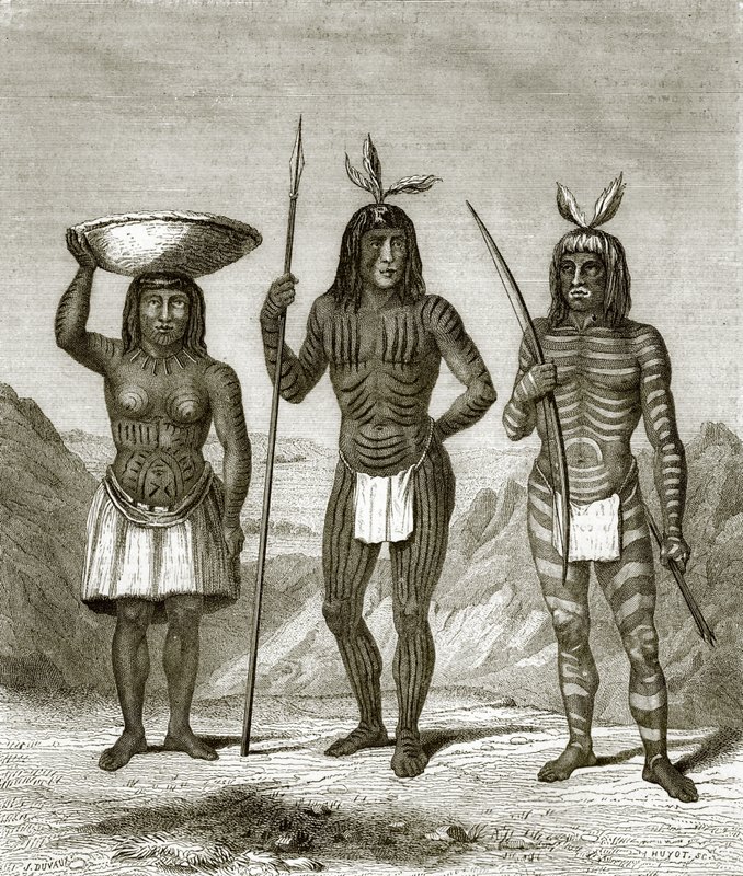 Mohave-indianer av English School