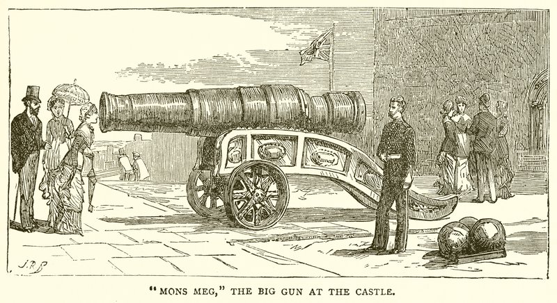 Mons Meg, den stora pistolen på slottet av English School