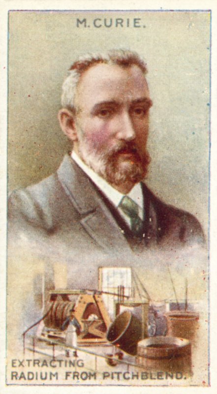 Monsieur Curie, utvinner Radium från Pitchblend av English School