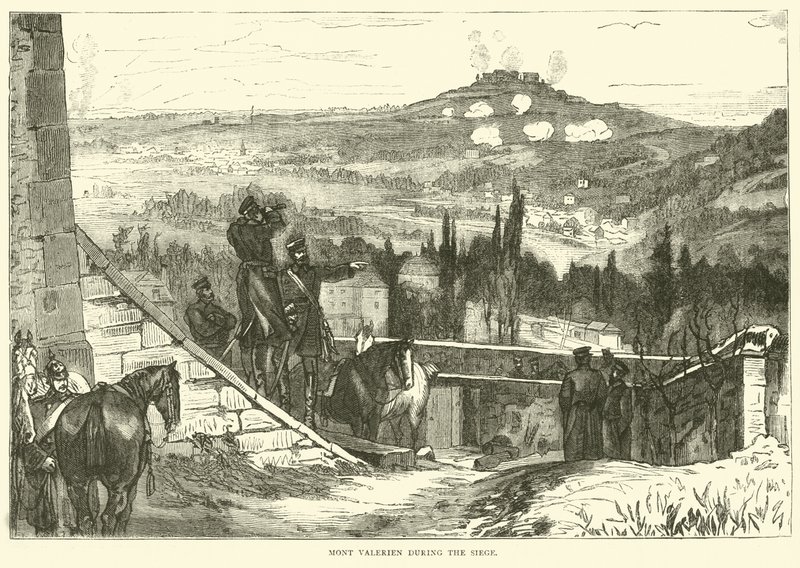Mont Valerien under belägringen, oktober 1870 av English School