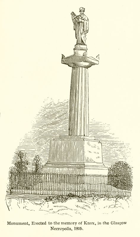 Monument, uppfört till minnet av Knox, i Glasgow Necropolis, 1825 av English School