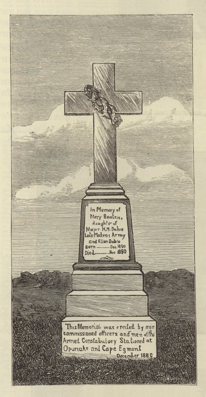 Monument i Upunka, Nya Zeeland (gravyr) av English School