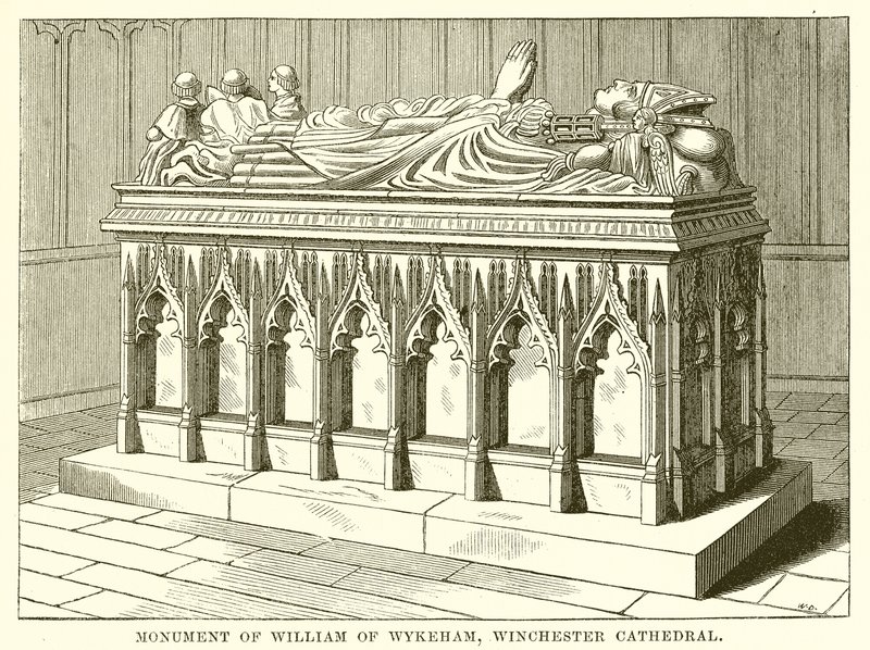 Monument av William av Wykeham, Winchester Cathedral av English School