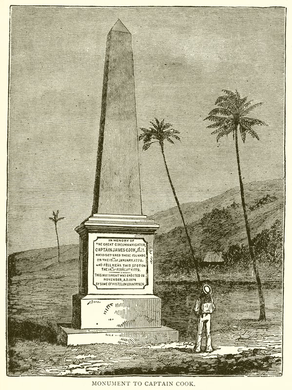 Monument till kapten Cook av English School