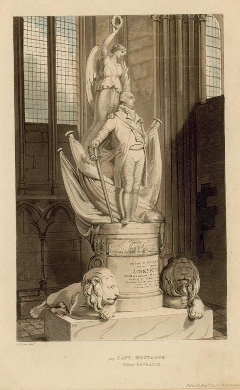 Monument till kapten James Montague av English School