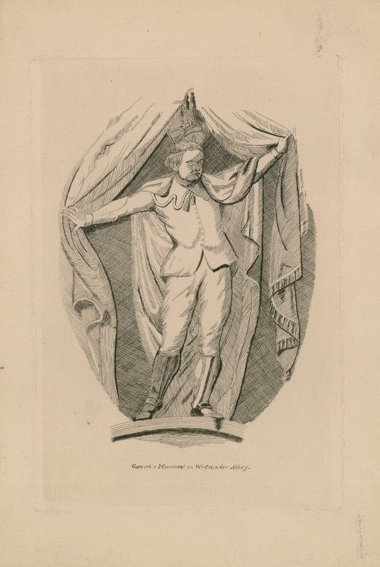 Monument till David Garrick av English School