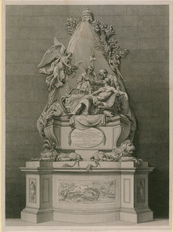 Monument till generalmajor James Wolfe av English School