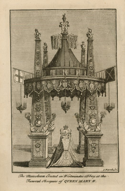 Monument till drottning Mary II av English School