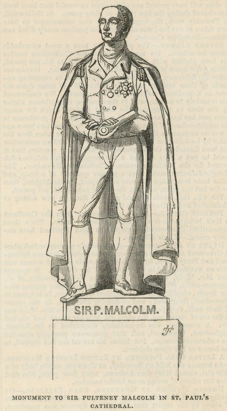Monument till Sir Pulteney Malcolm av English School