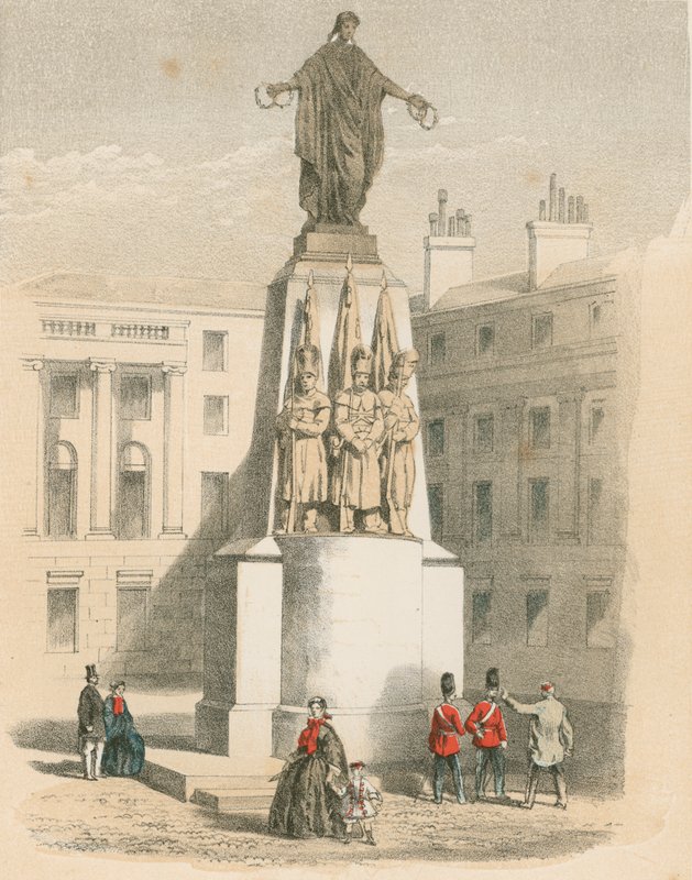 Monument till gardet, London av English School