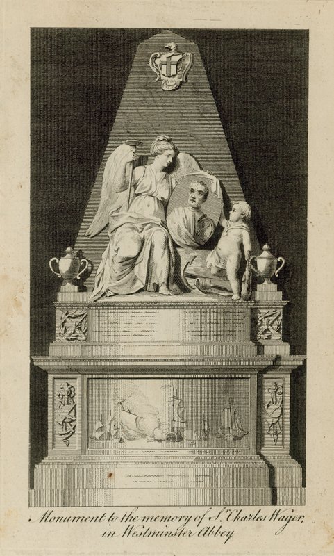 Monument till minnet av Charles Wager av English School