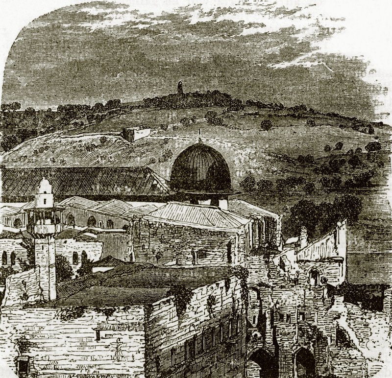 Oljeberget från Jerusalem av English School