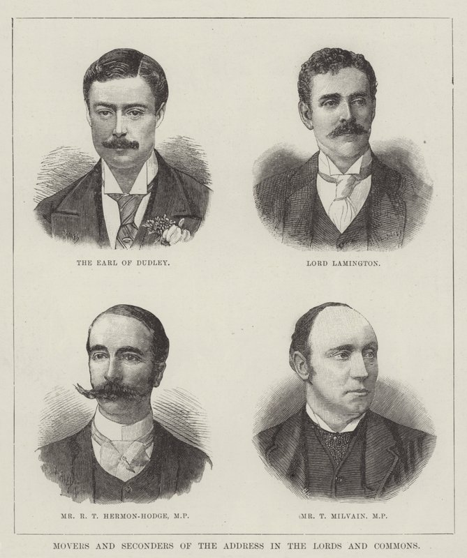 Movers and Seconders of the Address in the Lords and Commons (gravyr) av English School
