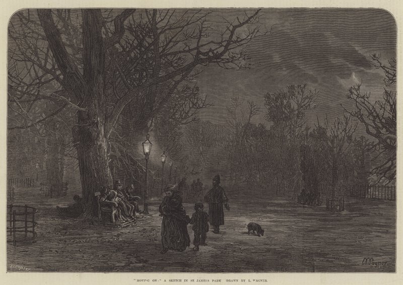 "Moving On," A Sketch in St James