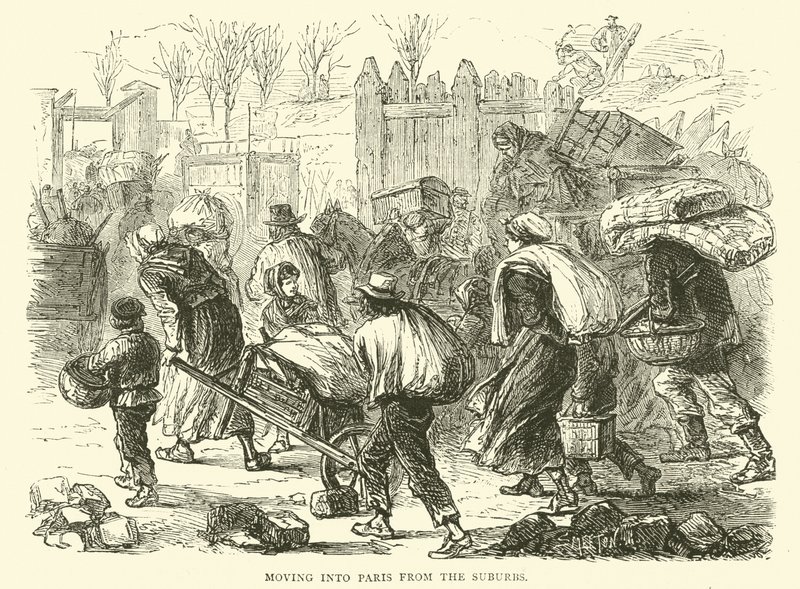 Flyttade till Paris från förorten, december 1870 av English School