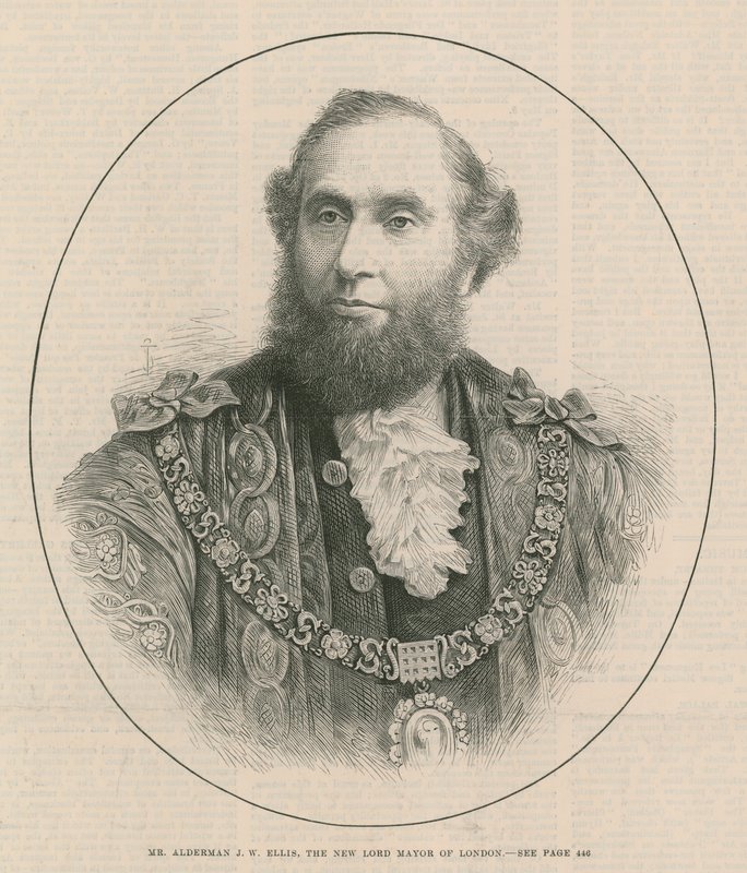 Herr Alderman J W Ellis, Londons nya överborgmästare av English School