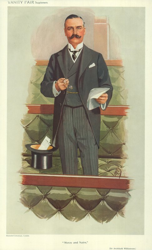 Mr Archibald Williamson, Moray och Nairn, 16 december 1909, tecknad Vanity Fair av English School