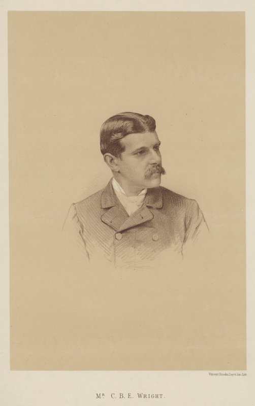 Mr C B E Wright (litho) av English School