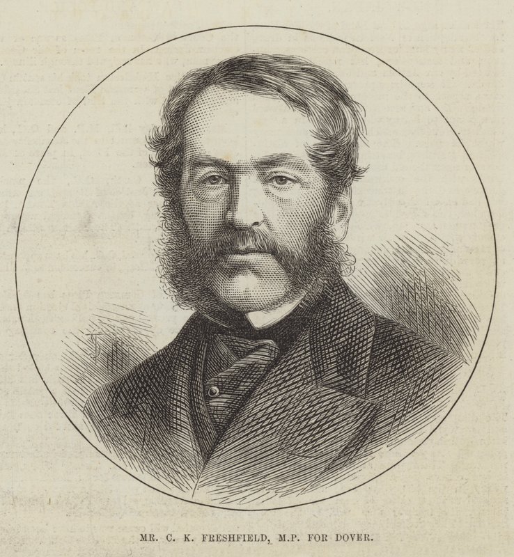 Mr C K Freshfield, MP för Dover (gravyr) av English School
