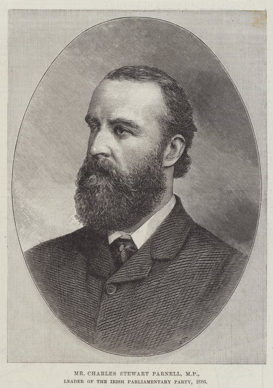 Charles Stewart Parnell, MP, ledare för det irländska parlamentariska partiet av English School