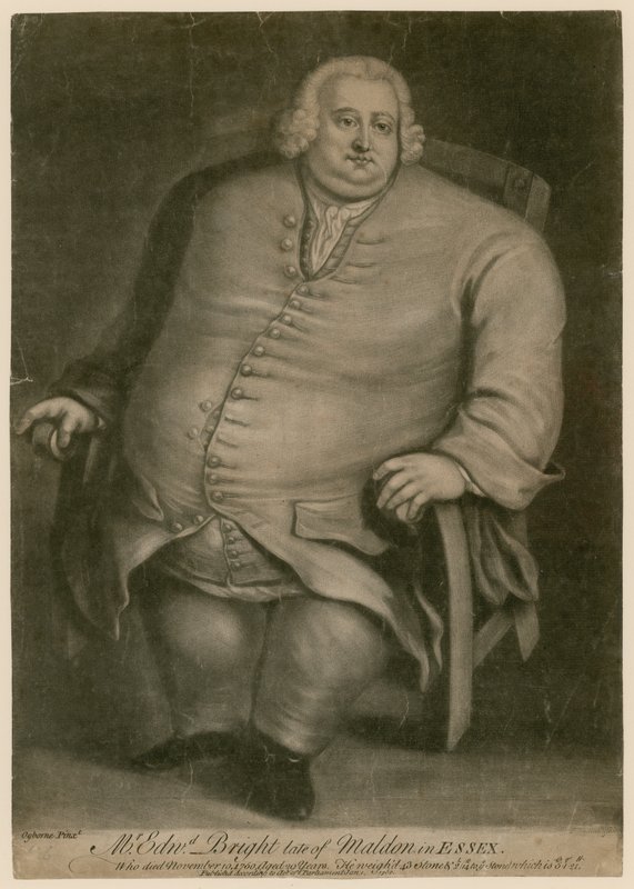 Mr Edward Bright, sen i Maldon, Essex, som dog den 10 november 1750, 29 år gammal av English School