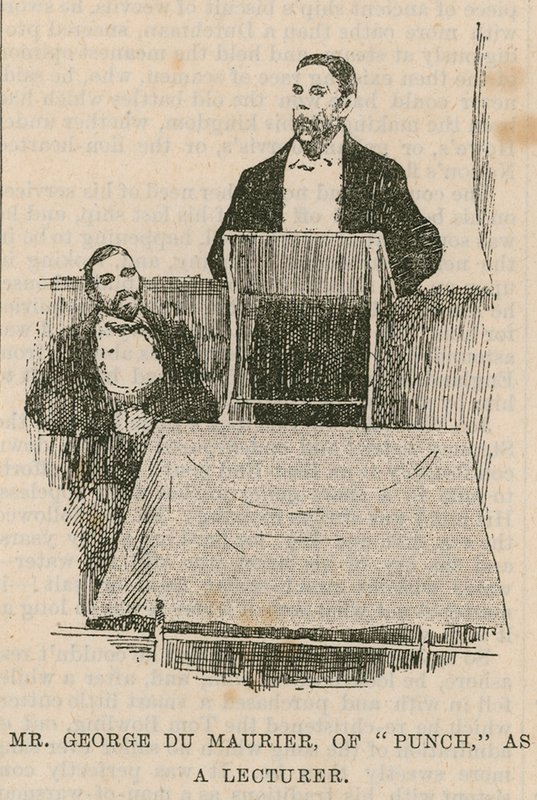 George Du Maurier, Punch, som föreläsare av English School