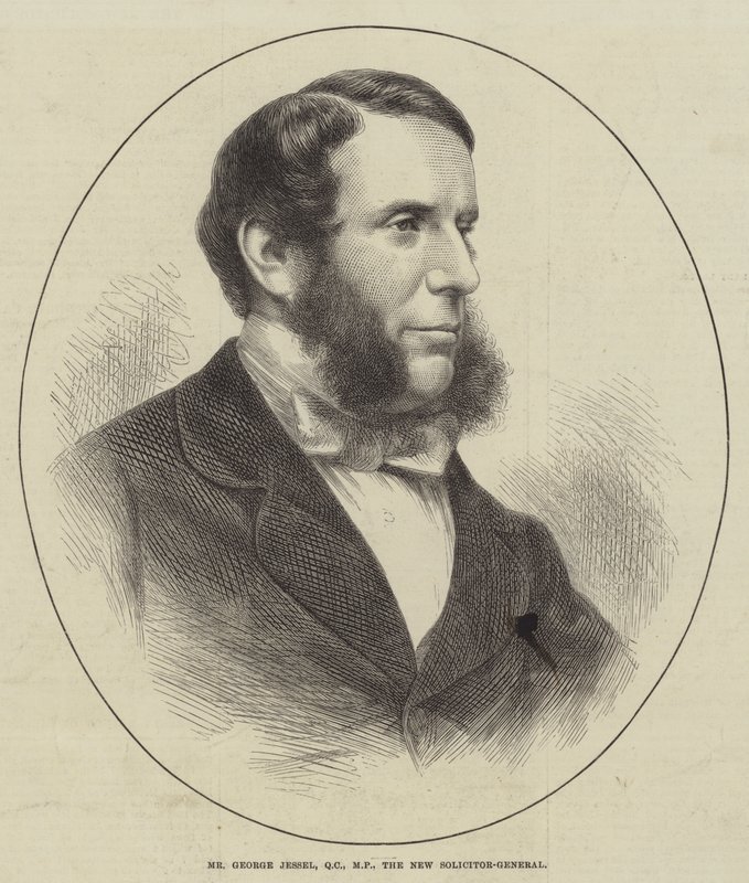 Mr George Jessel, QC, MP, New Solicitor-General (gravyr) av English School