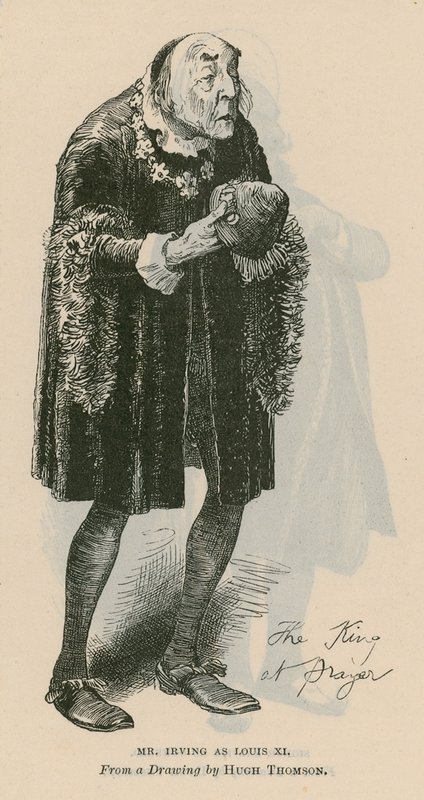 Mr Henry Irving, skådespelare, som Louis XI av English School