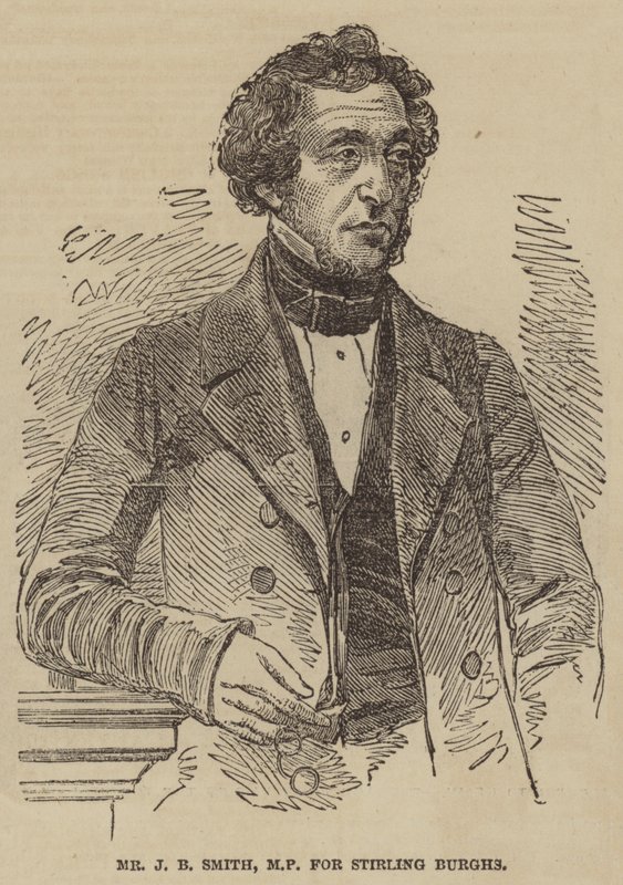 Mr J B Smith, MP för Stirling Burghs (gravyr) av English School