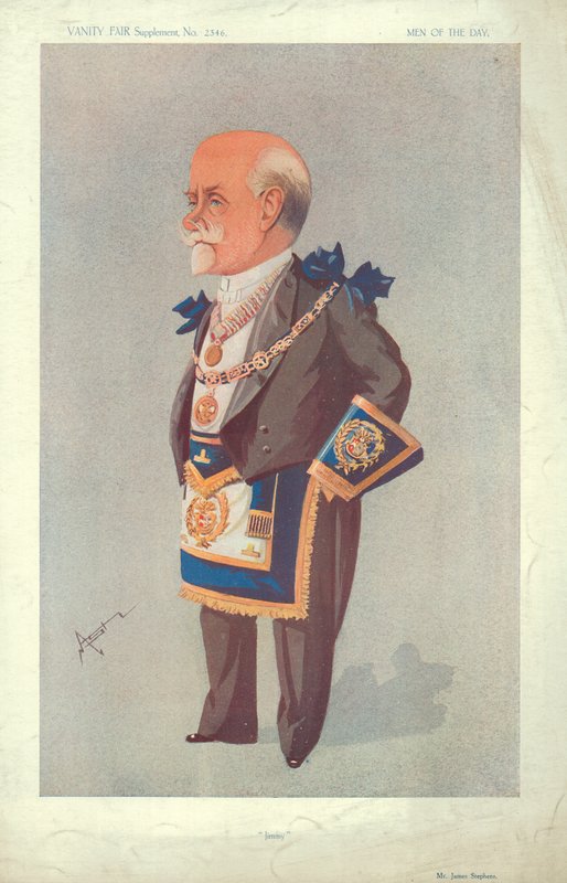 Mr James Stephens, Jimmy, 22 oktober 1913, tecknad serie Vanity Fair av English School