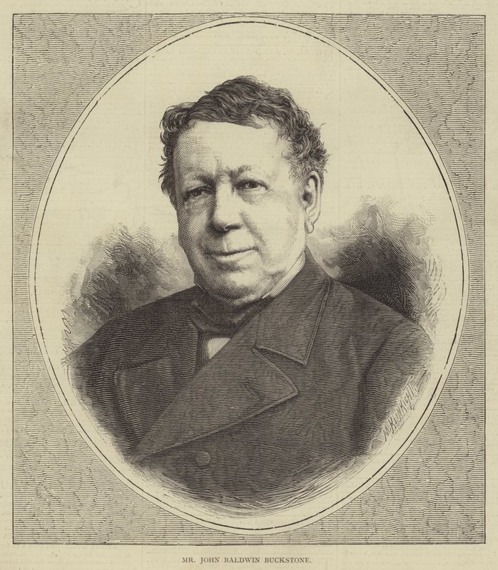 Mr John Baldwin Buckstone (gravyr) av English School