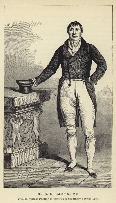 Mr John Jackson, 1798, från en originalmålning i besittning av Sir Henry Smythe, Baronet av English School
