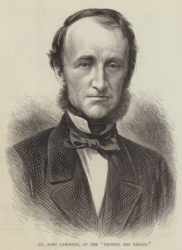 Mr John Lemoinne, från "Journal des Debats" (gravyr) av English School