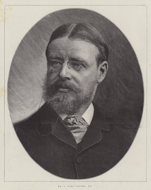 Mr L Alma-Tadema, RA (gravyr) av English School