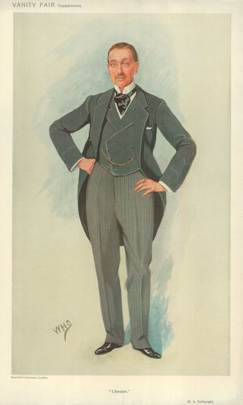 Mr Robert Armstrong Yerburgh, Chester, 28 april 1910, Vanity Fair-tecknad serie av English School